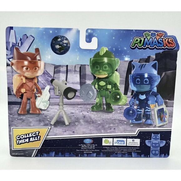 PJ Masks Super Moon Adventure Gekko Figure Set with Light Up Jetpack ~ NEW - Picture 3 of 5